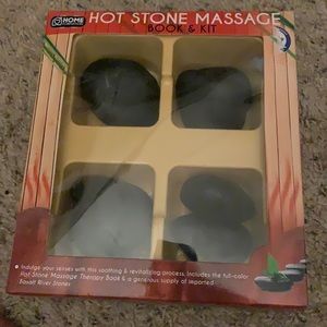 Hot stone massage book and kit